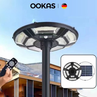 OOKAS UFO Đèn Led năng lượng mặt trời  Đèn sân vườn, đèn đường điều khiển từ xa siêu sáng