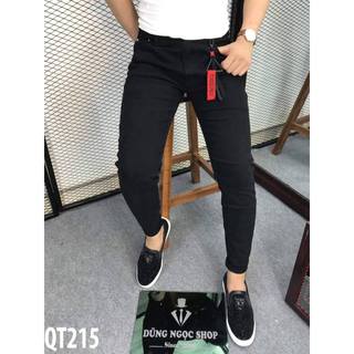 Quần jean nam đen trơn rách ZARA  cao cấp hàng chất lượng chuẩn from slimfit đẹp như hình