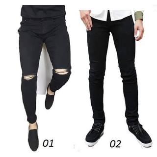 Quần jean nam đen trơn rách ZARA  cao cấp hàng chất lượng chuẩn from slimfit đẹp như hình
