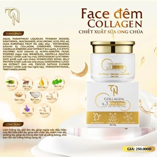 Kem Face Đêm - Sữa Ong Chúa 15g Collagenx3 Đông Anh Chính Hãng