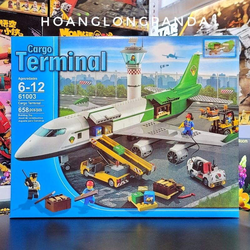 [City] Đồ chơi lắp ráp Máy Bay Vận Tải 61003 | 60022 Cargo Terminal ...