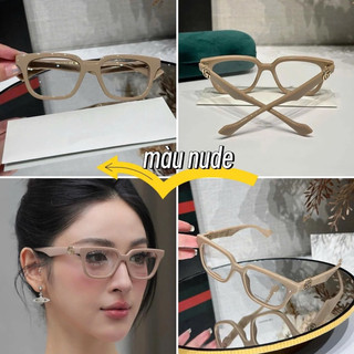 kính thời trang mắt trong,gọng kính G c mắt vuông hot trend 2025-video shop tự quay