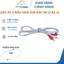 dây cáp audio 4 đầu av hoa sen, dây loa av kết nối âm thanh 2 ra 2 dài 1m 1.5m màu ghi dây mềm giá rẻ