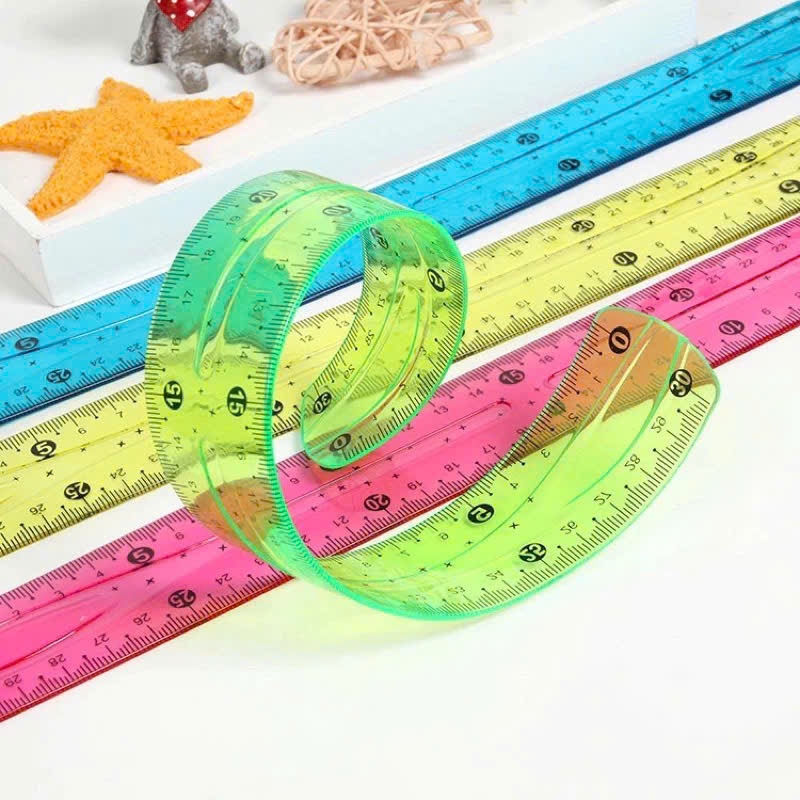 Thước kẻ dẻo cao cấp 20cm giá tốt Siêu Bền,Siêu Đẹp Cho Bé Học Tập