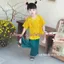 Bộ quần áo bé gái ÚT CƯNG, chất Gấm mềm mại cho bé, thoáng mát và thoải mái cho bé