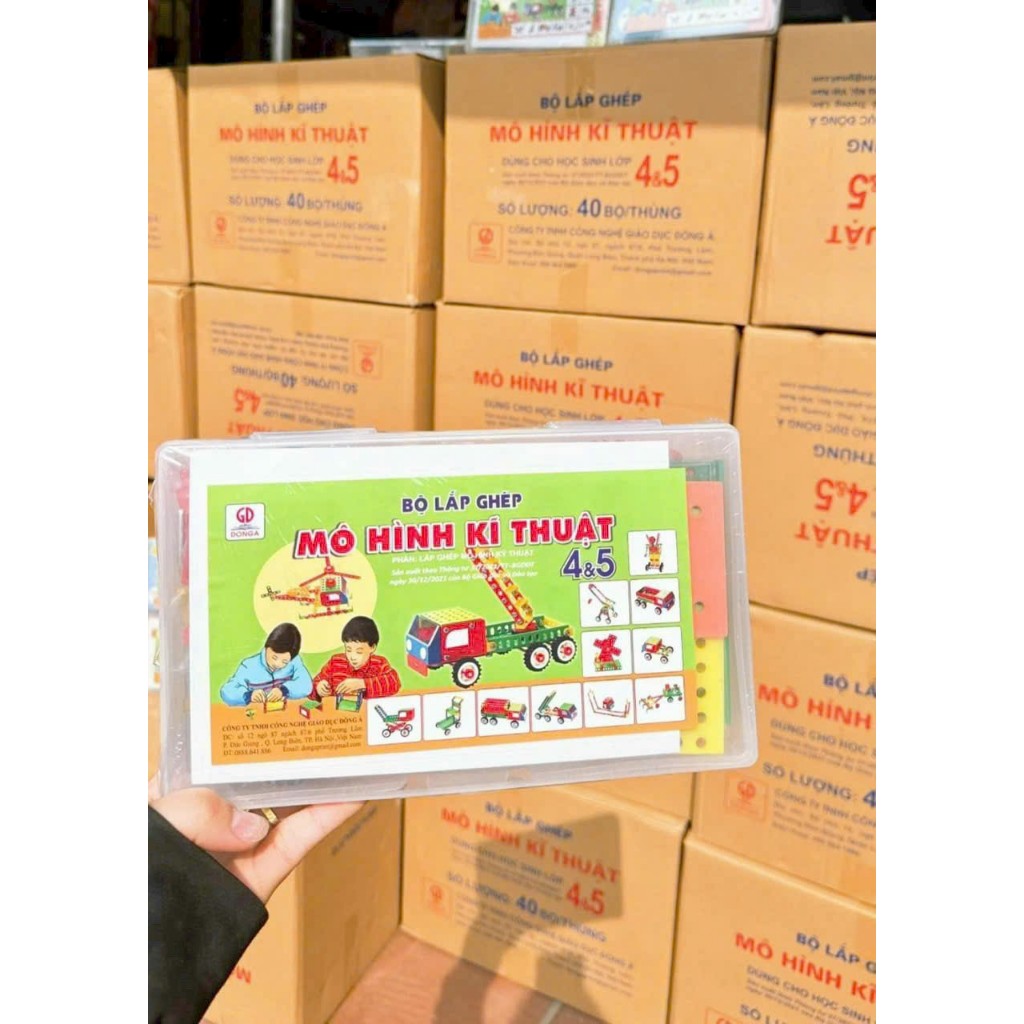 Bộ Lắp Ghép Mô Hình Kỹ Thuật lớp 4-5 mới nhất Hàng Đẹp