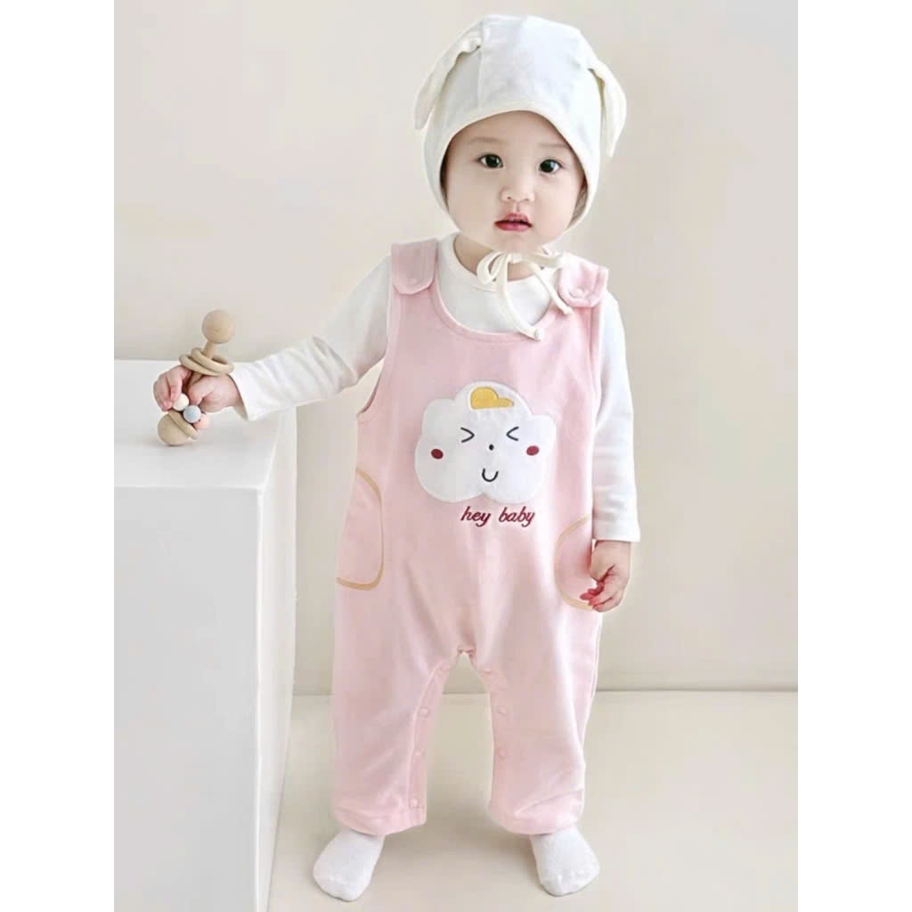 Quần yếm bé trai bé gái, bodysuit thu đông sơ sinh tới 16kg