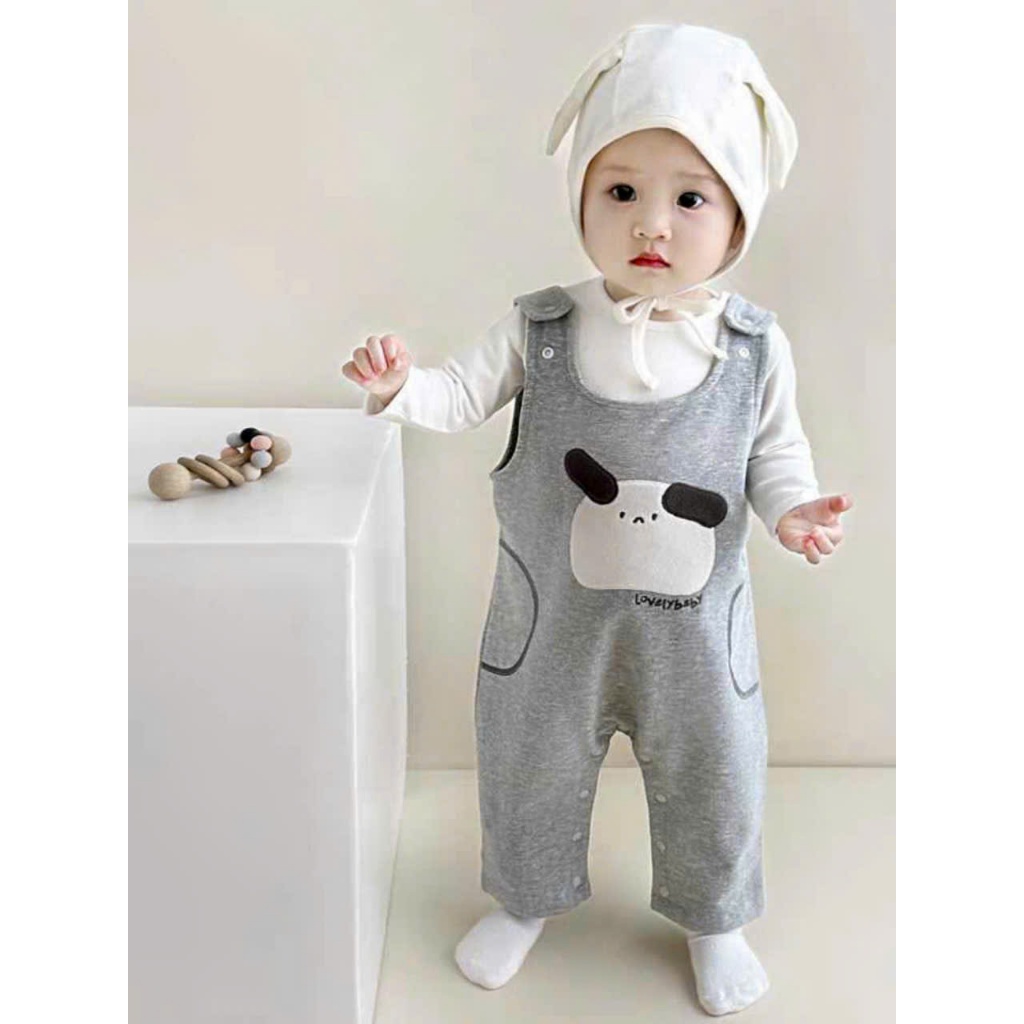 Quần yếm bé trai bé gái, bodysuit thu đông sơ sinh tới 16kg