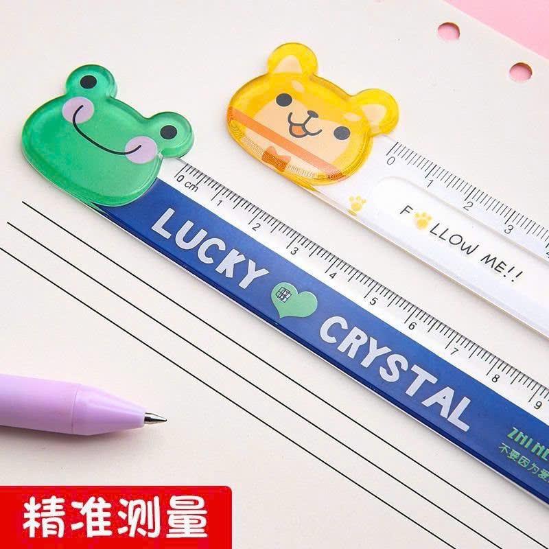 Thước kẻ 15cm Hình Hoạt Hình Dụng Cụ Học Tập Cho Học Sinh - hình nhân vật dễ thương