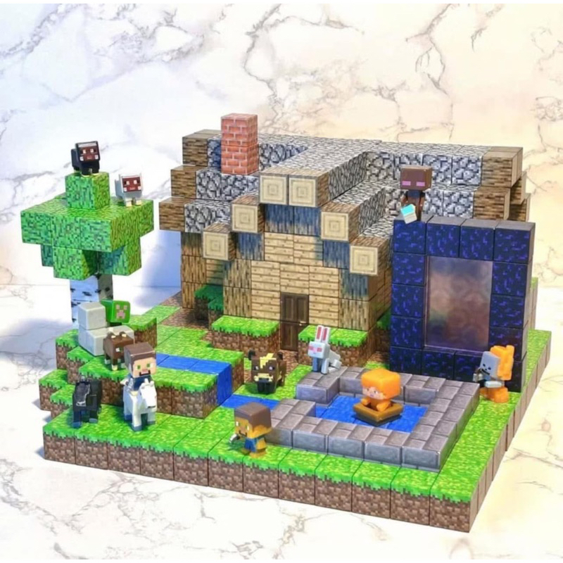 [Tặng Nhân Vật]Đồ Chơi Mô Hình Lắp Ráp Minecraft Từ Các Khối Nam Châm ...