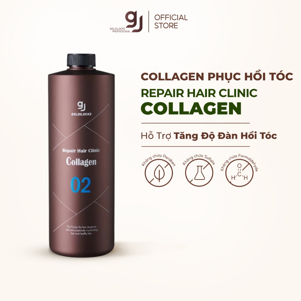 Collagen Phục Hồi Tóc Goldilocks Repair Hair Clinic 02 Hàn Quốc [1000ml]