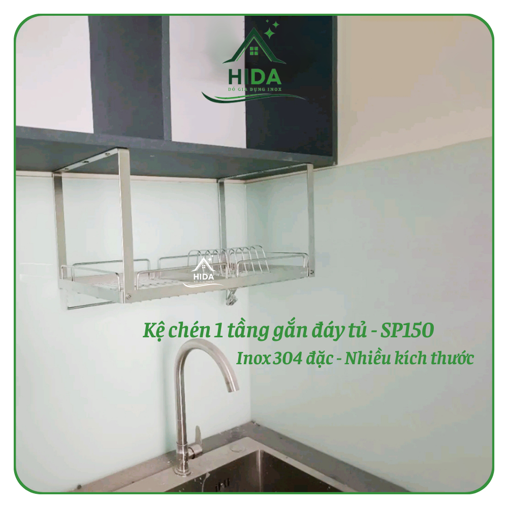 Kệ chén treo đáy tủ Inox 304 PHÁT ĐẠT (nhiều size) không rỉ sét, giá để ...