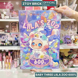 Liila's Zoo 6個セットbaby three V3 labubu Liila's 600% Zoo Plush Series Lucky Bag （Babythree Official