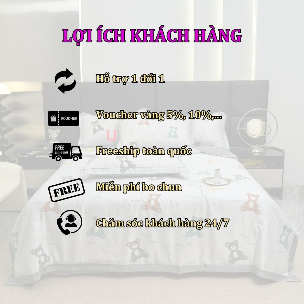 Chăn Hè Lụa Thái 6D Kích Thước 2mx2m3 An Như Bedding