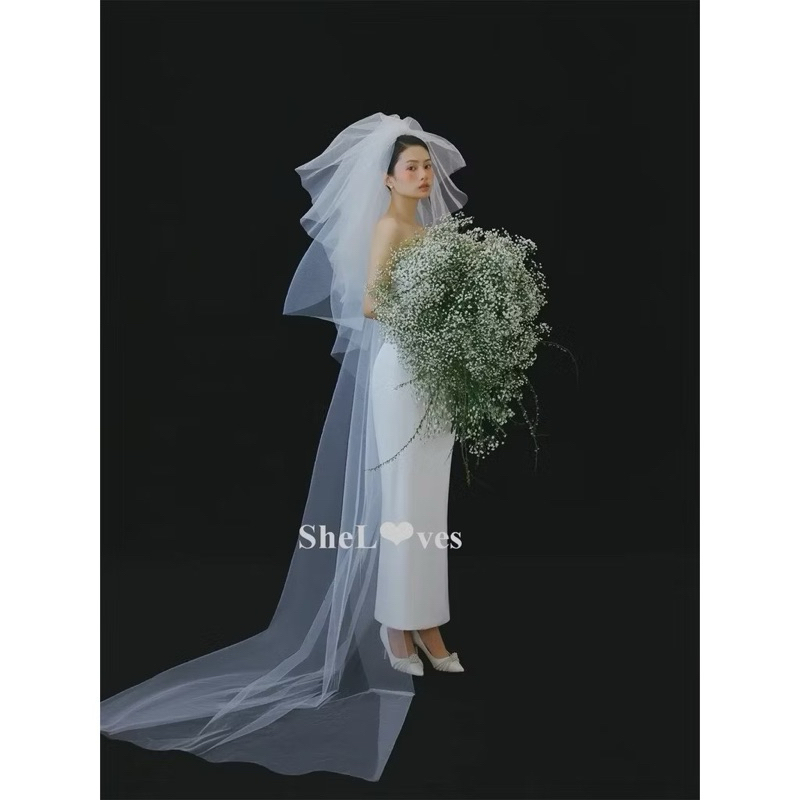 voan cô dâu( 4 tầng có độ dài 30-50-90cm-2m5)