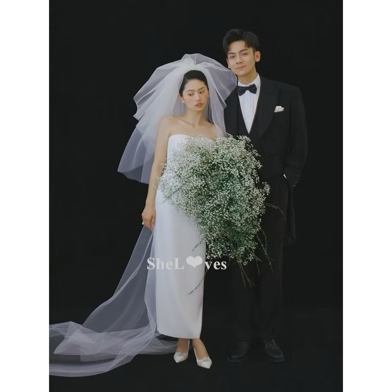 voan cô dâu( 4 tầng có độ dài 30-50-90cm-2m5)