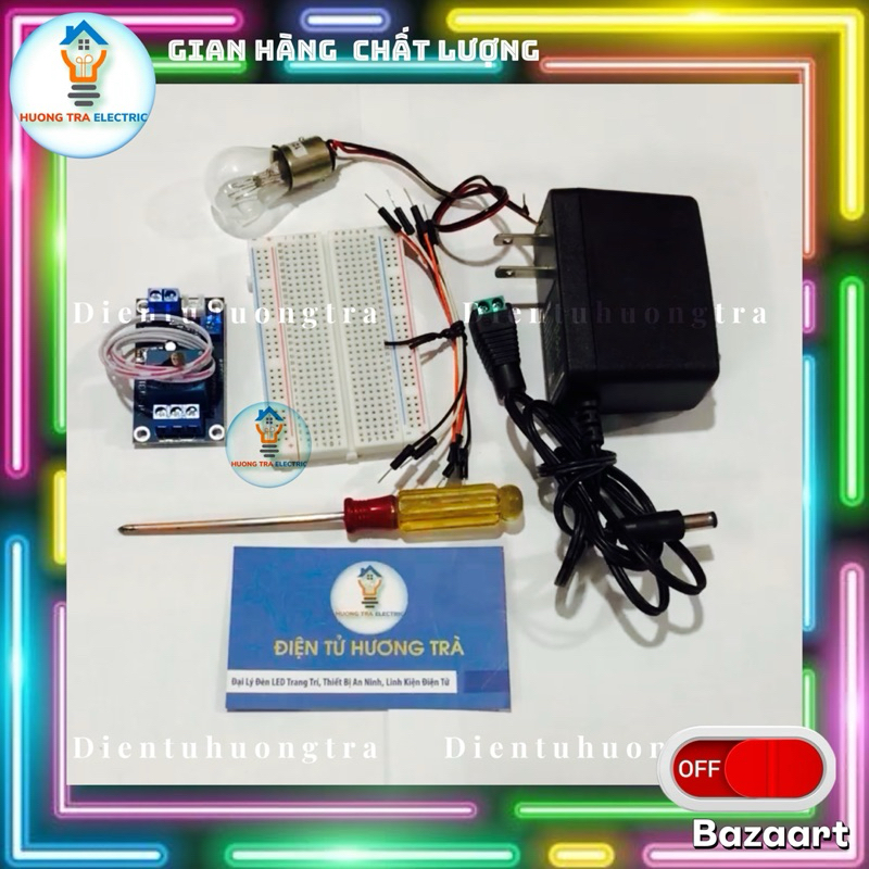 Bộ Thực Hành Đầy Đủ Mạch Cảm Biến Ánh Sáng Dành Cho Học Sinh - Sinh Viên ( Môn Công Nghệ Lớp 8)
