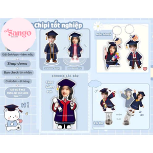 Quà tặng tốt nghiệp ý nghĩa- Móc khoá, standee, lò xo, standee lắc đầu - Sango