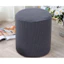 Vỏ đôn tròn vải nỉ nhung gân DECOR HOME SH, bọc đôn sofa dày dặn mềm mại