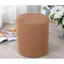 Vỏ đôn tròn vải nỉ nhung gân DECOR HOME SH, bọc đôn sofa dày dặn mềm mại