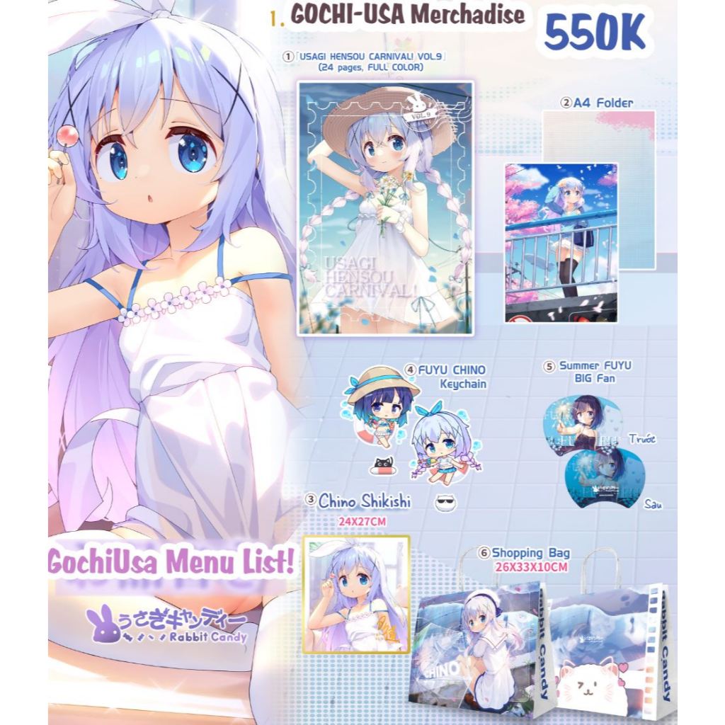 TakuMichi-Set Combo GochiUsa Vol.9 Set Vật Phẩm Chủ Đề GochiUsa ...