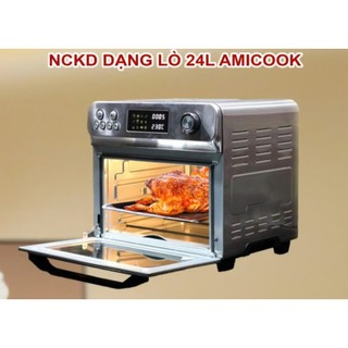 NỒI CHIÊN KHÔNG DẦU DẠNG LÒ AMICOOK AIR FRYER OVEN 24L – MÀU BẠC