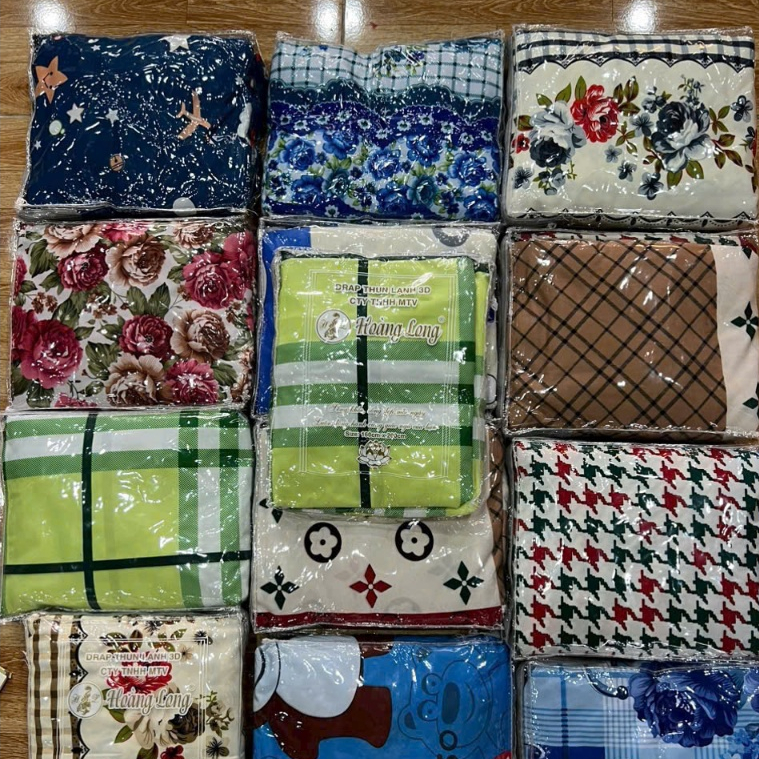 Áo bọc nệm thun lạnh, Ga thun việt nam đủ size, không xù, ( 1 ga+2 áo gối nằm+1 áo gối ôm) cao cấp
