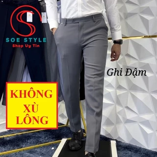 Quần tây nam SOE Style CO GIÃN TỐT,Vải tuyết hàn không nhăn-xù,khôngra màu,Mặc công sở lịch lãm-QT03
