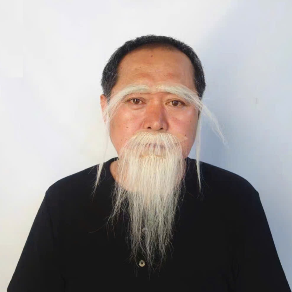 (Râu Dán) Râu giả cổ trang cho nam 2 màu trắng và đen/ Râu hóa trang ...