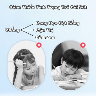 Giá Đỡ Chống Cận Thị Gắn Bàn Học Chống Gù Lưng, Cong Vẹo Cột Sống Cho Bé - Điều Chỉnh Tư Thế Ngồi Cho Trẻ