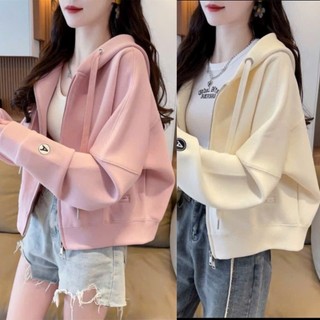 Áo Khoác Nỉ Lửng TRƠN Form RỘNG Chất Nỉ Dày Mịn THỜI TRANG MỚI