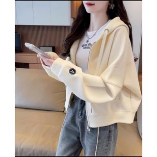 Áo Khoác Nỉ Lửng TRƠN Form RỘNG Chất Nỉ Dày Mịn THỜI TRANG MỚI