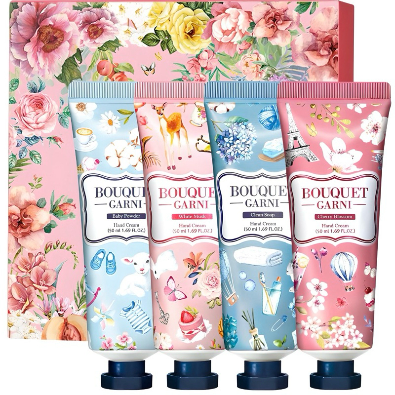 [Set 4 tuýp] Kem Dưỡng Da Tay Siêu Thơm Lưu Hương Lâu Bouquet Garni 50ml Hàn Quố