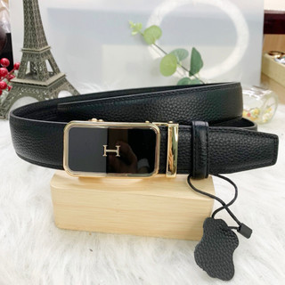 Thắt lưng nam khóa tự động cao cấp dây nịt nam da bò bản 3.5cm giaynamdep699