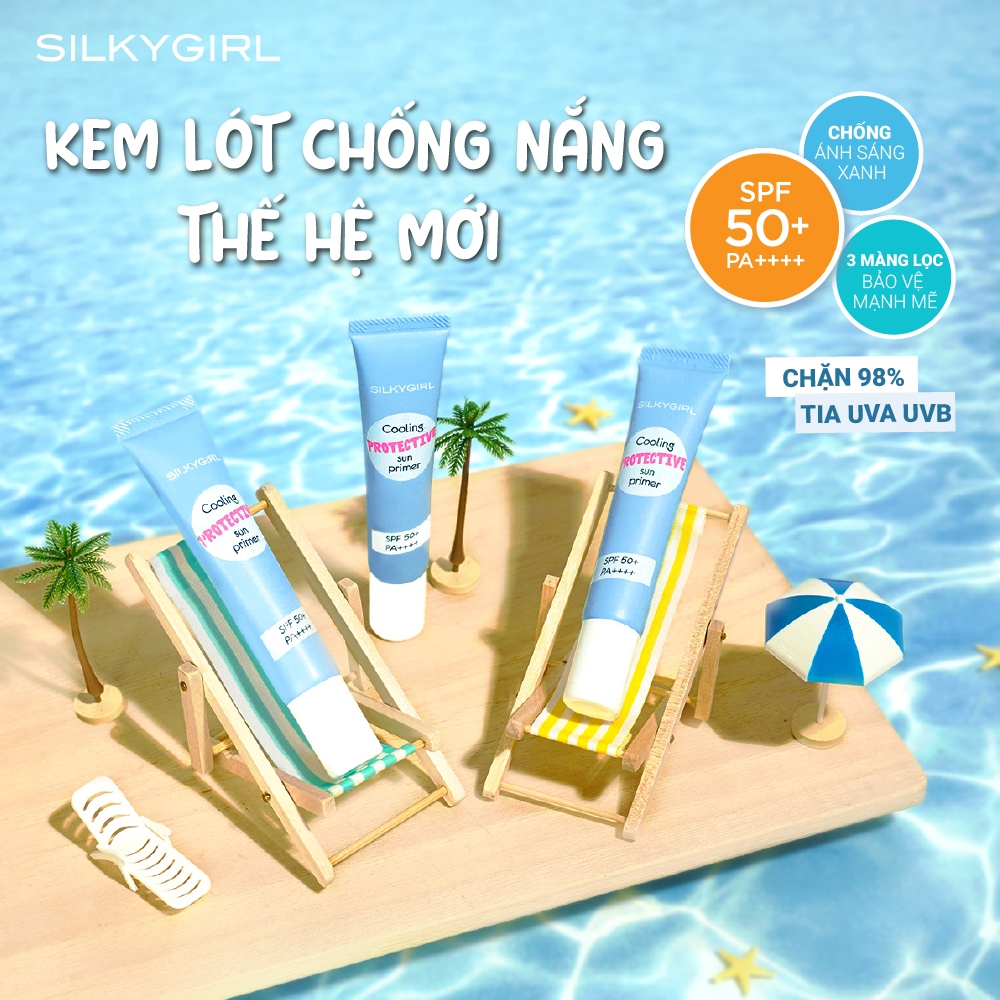 Ảnh Kem lót chống nắng SILKYGIRL Cooling Protective Sun Primer 15ml 1
