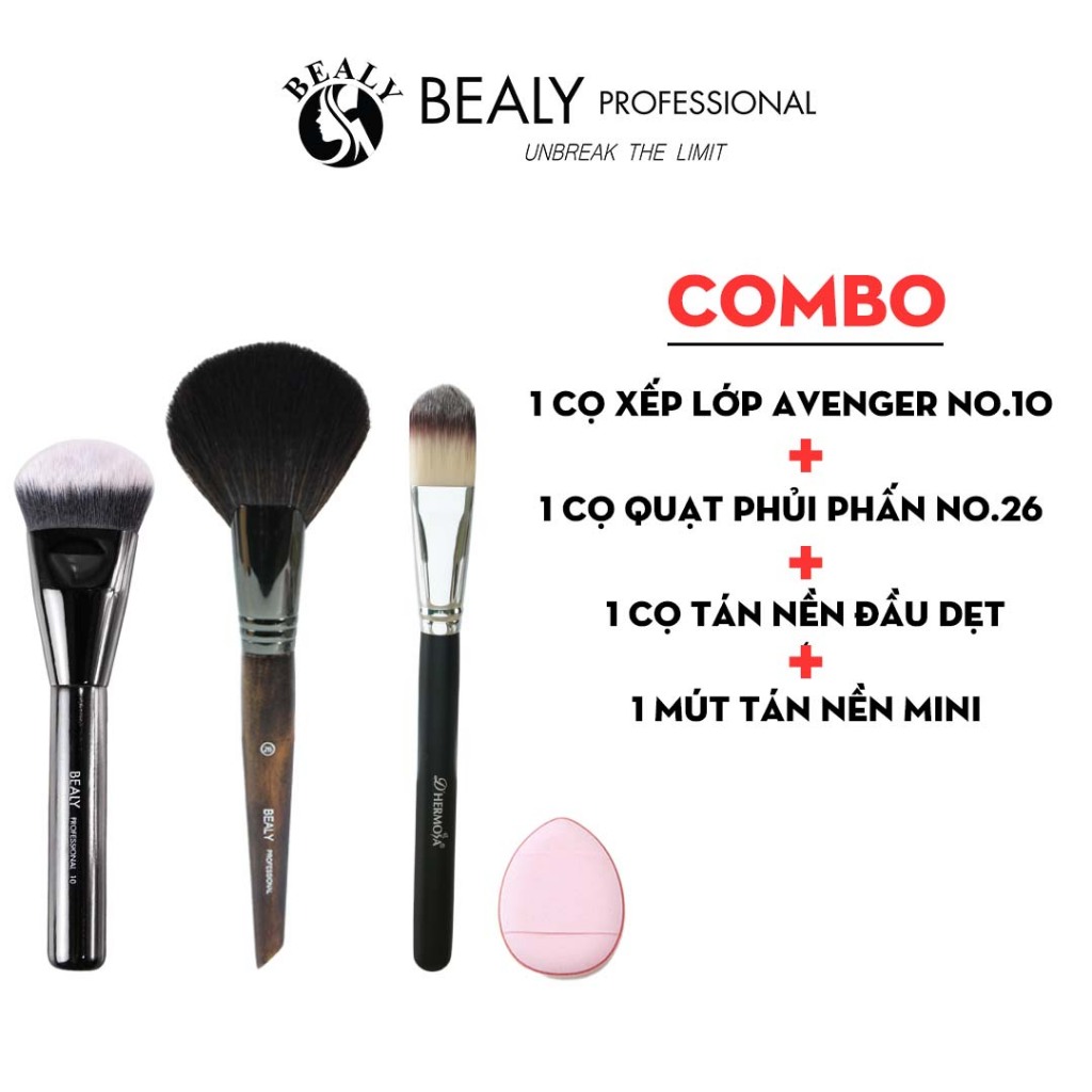Ảnh Cọ trang điểm tán kem nền BEALY No.10 3