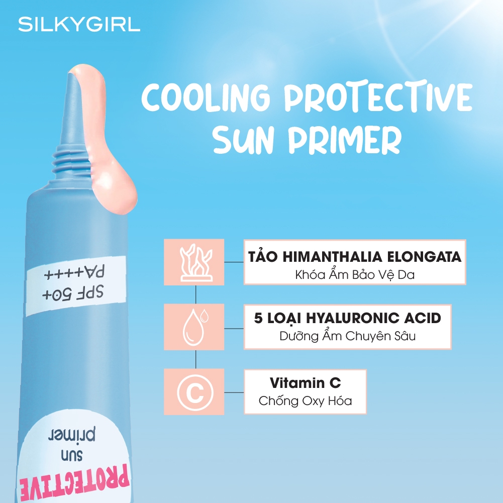Ảnh Kem lót chống nắng SILKYGIRL Cooling Protective Sun Primer 15ml 3