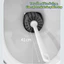 Bộ 2 Bàn Chải Vệ Sinh Toilet Cán Dài 360 Độ, Chổi Cọ Bồn Cầu Silicon Nhà Tắm Tiện Lợi 2 trong 1