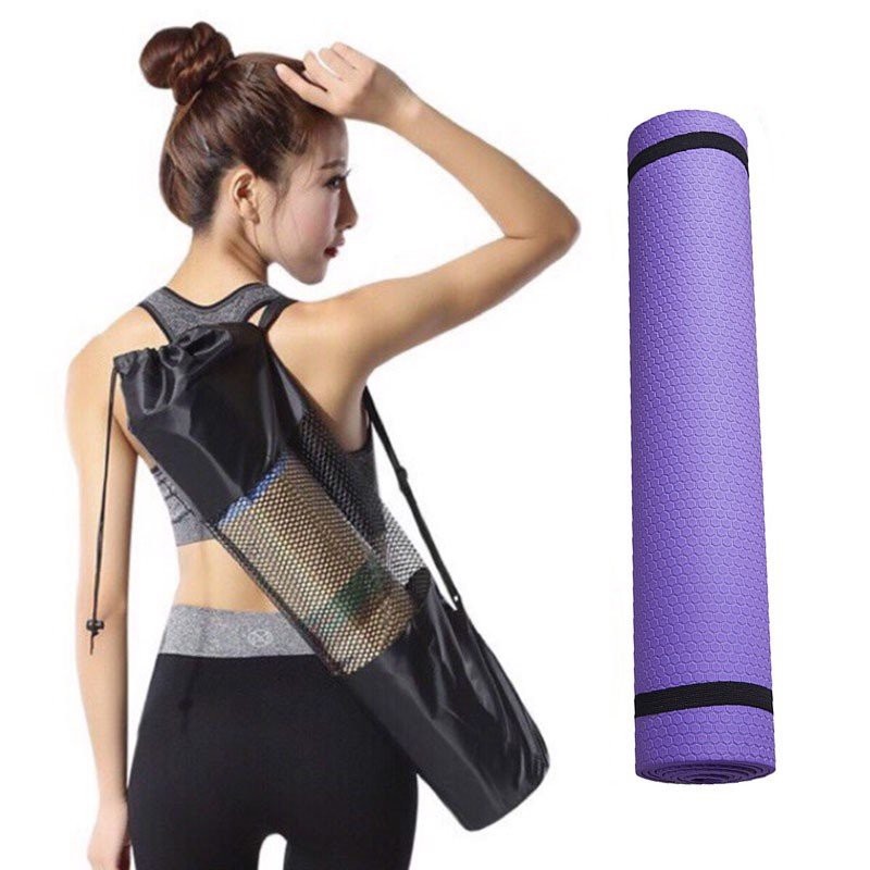 Túi đựng thảm yoga giúp gọn gàng, túi dây rút đựng thảm tập yoga