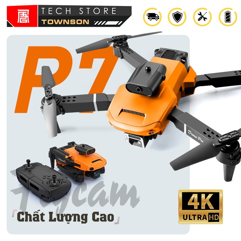 Flycam Máy Bay Camera P7 Drone Camera HD 4K FPV Cảm Biến Tránh Vật Cản ...