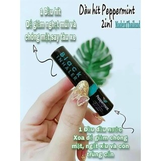 ( COMBO 6 ) Ống Hít Thông Mũi Bạc Hà Màu Đen Phiên Bản Black Peppermint Field Thái Lan, Có Ảnh Thật - CÔ THƯ MARKET