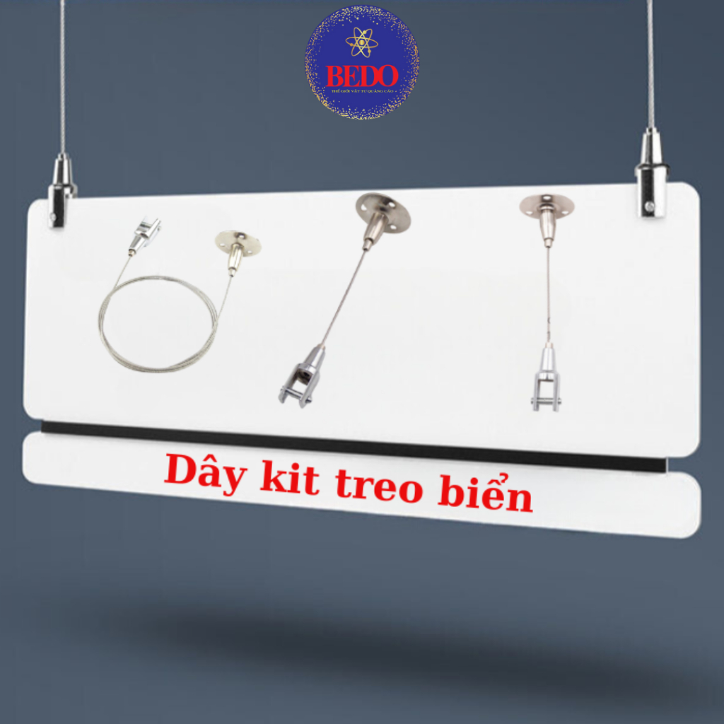 Dây Kit Treo Biển BEDO Thép Inox Cao Cấp Treo Pano Hộp Đèn Bảng Hiệu Chuyên Nghiệp Bền Chắc