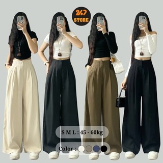 Quần Suông Chất Gold Ống Rộng Sang Trọng Thanh Lịch 247store Q876