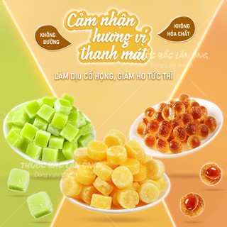 Combo kẹo lê an phế mix vị 100g, kẹo ngâm ho, chanh muối, mật ong, thanh nhiệt, giảm ho, tiêu đờm