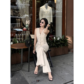 Áo Kiểu Nữ JP Fashion Sát Nách Có Dây Điều Chỉnh Eo, Áo Vest Gile Nữ Ôm Nhẹ Tôn Dáng Thanh Lịch 10611489