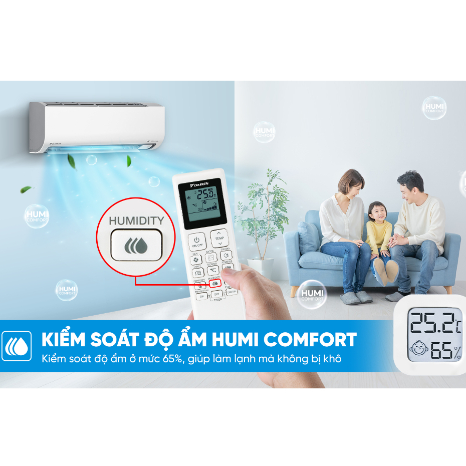 [MIỄN PHÍ LẮP ĐẶT 1TR3] Máy lạnh Daikin Inverter 1 chiều FTKF35ZVMV 1.5HP 12.000BTU