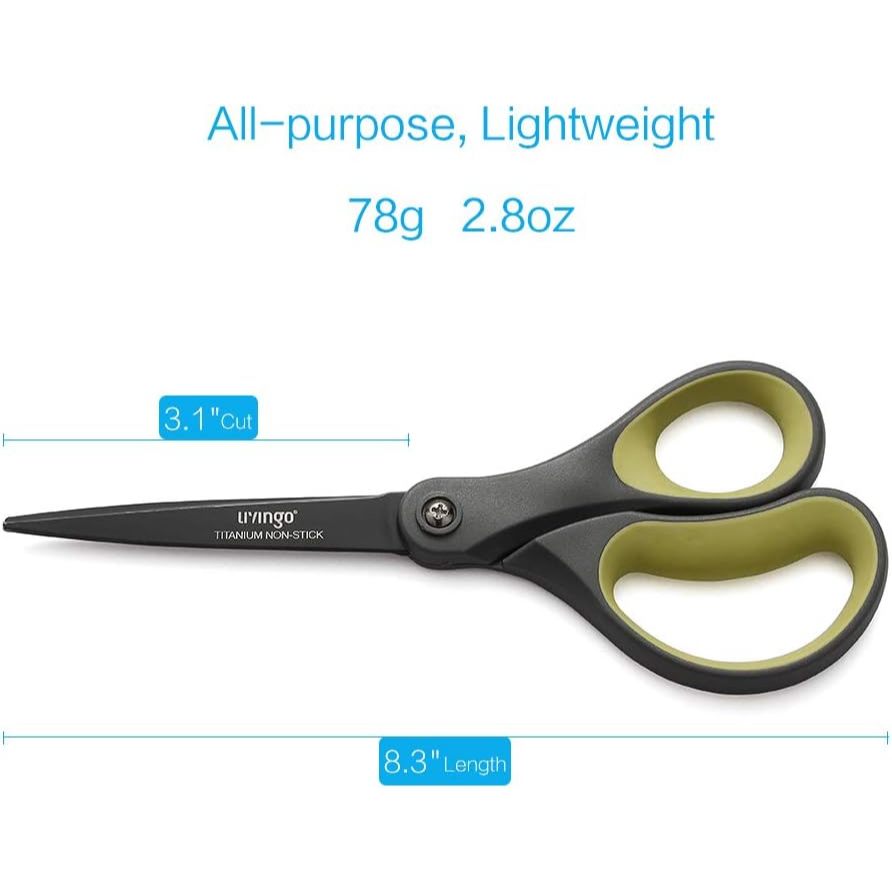 LIVINGO Kéo Titan 21cm / Bộ 2 Chống Dính / Chuyên Nghiệp
