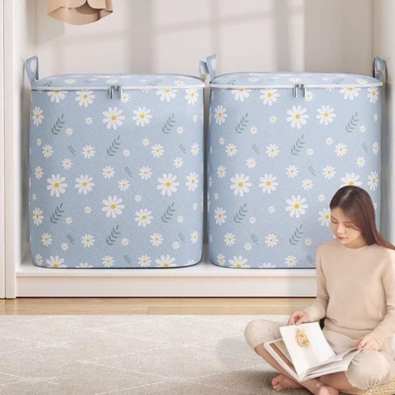 TÚI ĐỰNG CHĂN HOA CÚC DUNG TÍCH 100 LÍT SIÊU TIỆN LỢI