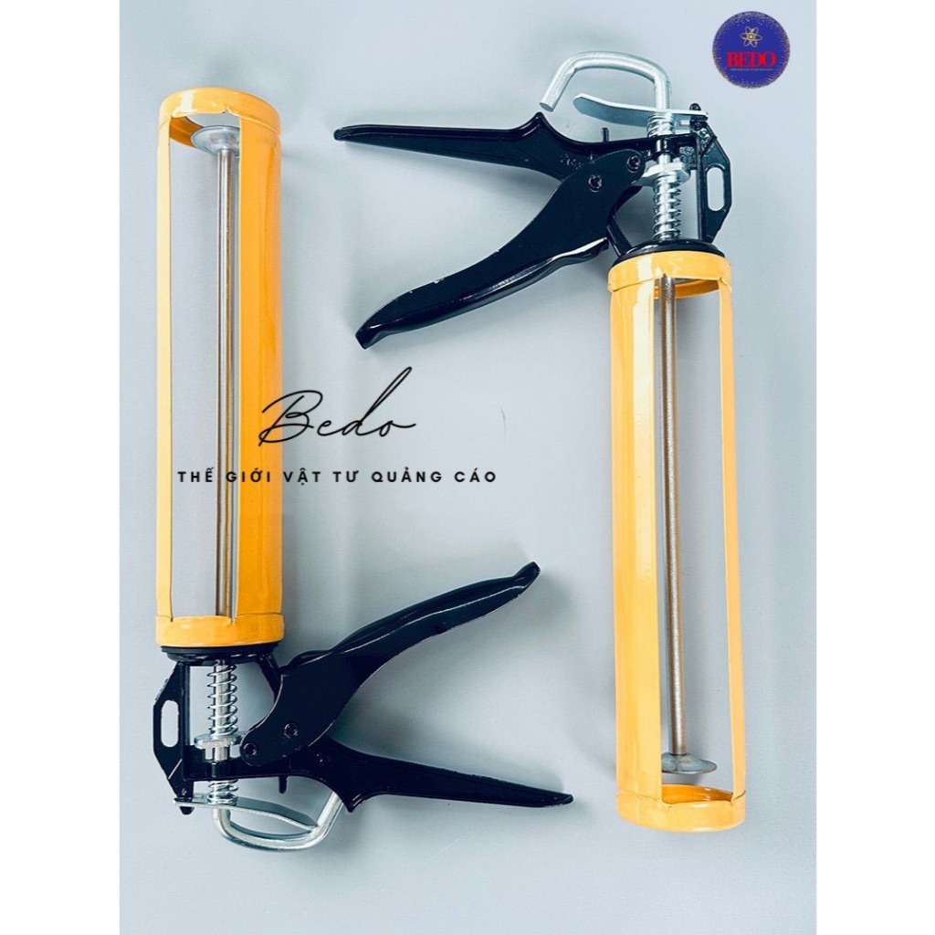 Súng bắn keo Silicon BEDO loại tốt - Súng bắn keo Alu cầm tay bằng thép bền bỉ, trợ lực giúp đi keo đều và mịn