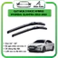 Gạt Mưa xe ô tô Hyundai Elantra 2012-2023, Cần Gạt mưa 3 khúc Hybrid Silicone theo xe. Bộ 2 cần gạt móc chữ U